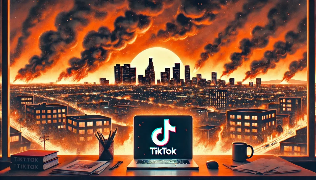 TikTok pożar Los Angeles