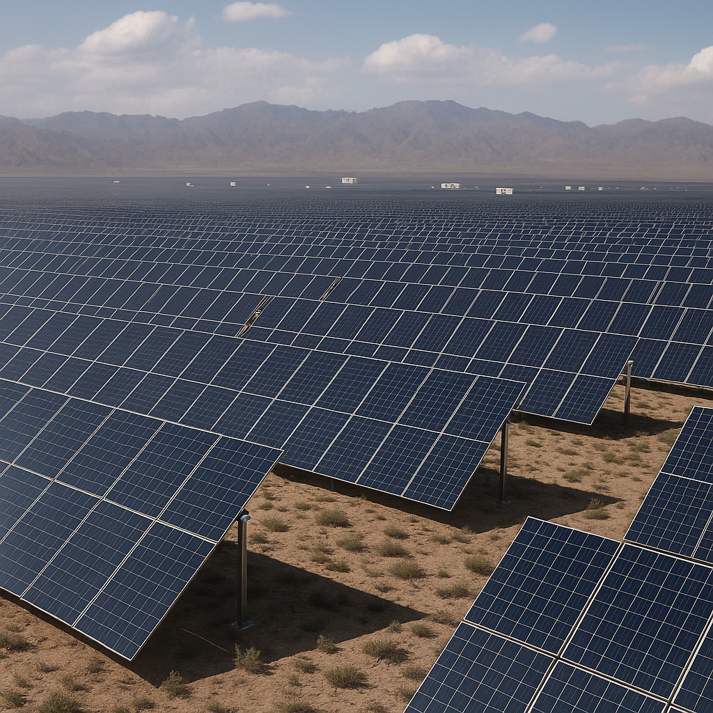 Chiny budują na Wyżynie Tybetańskiej największą na świecie farmę słoneczną