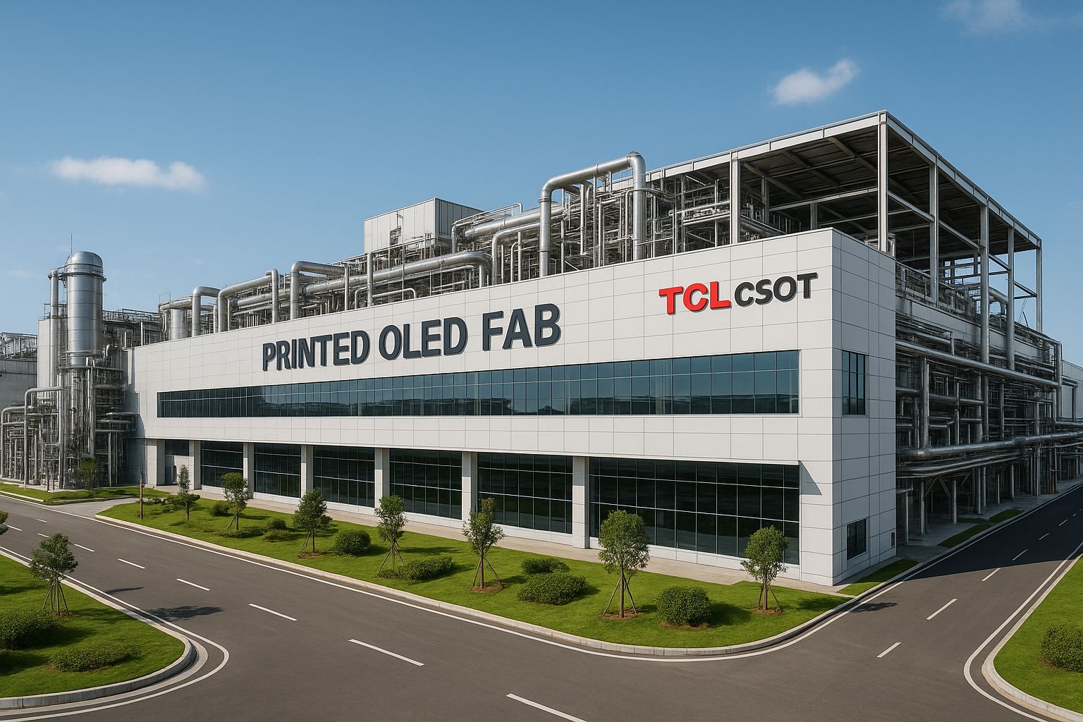 TCL CSOT uruchamia pierwszą na świecie linię G8.6 drukującą panele OLED