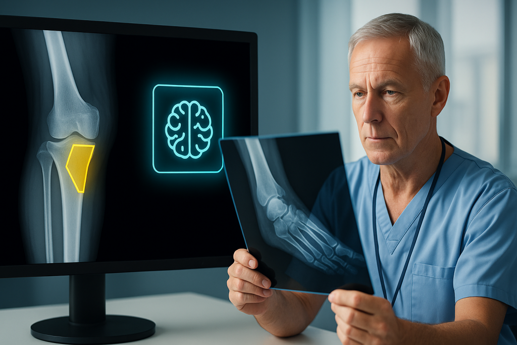Brytyjskie szpitale wdrażają AI do wykrywania złamań i zwichnięć