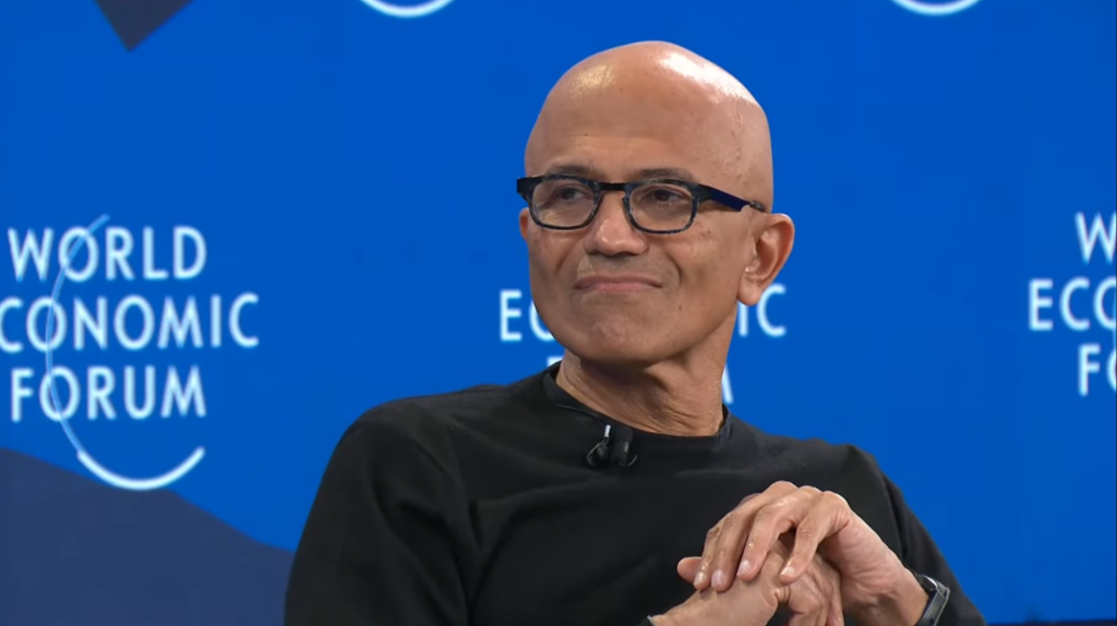 Satya Nadella Microsoft World Economic Forum