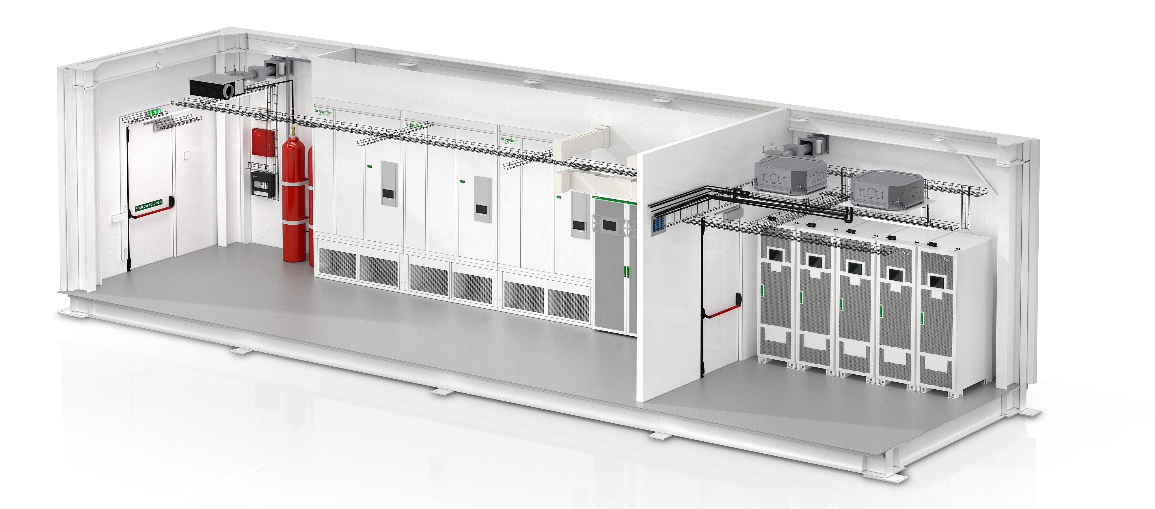 Schneider Electric zwiększa moc prefabrykowanych systemów dla centrów danych do 2,5 MW