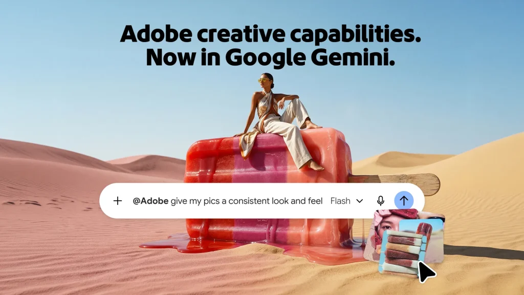 Nowa integracja narzędzi Adobe umożliwia edycję grafik i dokumentów w Gemini